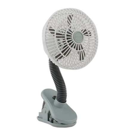 4 Wht/Gry Clip Fan